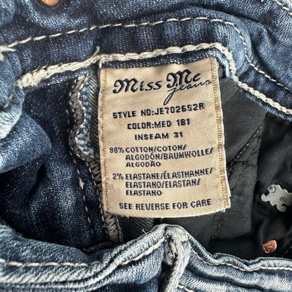 Miss Me Womens Jeans Mid Rise Size 26 Skinny - Picture 6 of 8